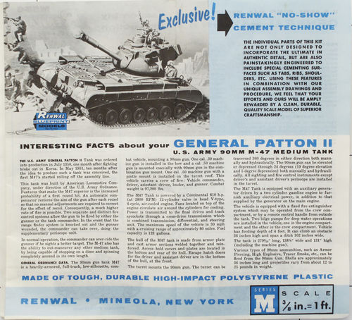 General Patton II Medium Tank, Renwal 1:32