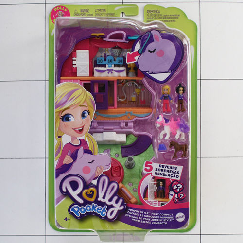 Jumpin Style Pony, Polly Pocket, Spielset, Mattel