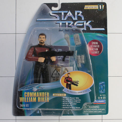 Commander William Riker, Star Trek, Warp Factor Serie 1, Playmates