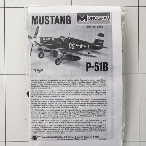 Mustang P-51B, Monogram 1:72