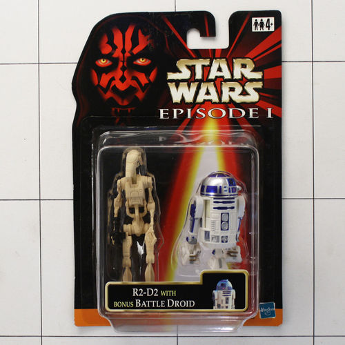 R2-D2 & Battle Droid, Star Wars, Episode 1, Hasbro