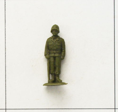 Soldat, stillstehend mit Gewehr, olivgrün, Infanterie Serie 1, Heinerle
