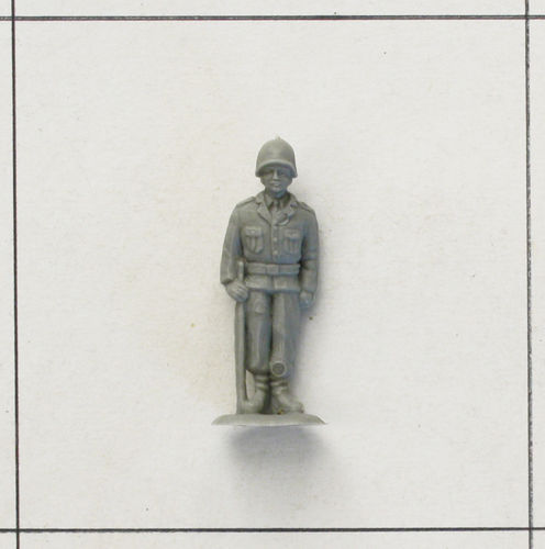 Soldat, stillstehend mit Gewehr, grau, Infanterie Serie 1, Heinerle