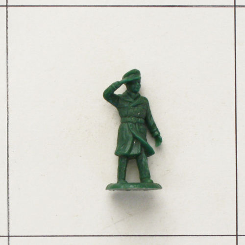 General im Mantel, grüßend, grün Infanterie Serie 2, Heinerle