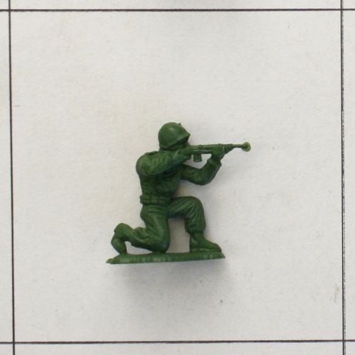 Soldat kniend mit G-3 im Anschlag, grün, Infanterie Serie 2, Heinerle