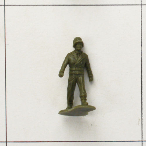 Offizier mit Stahlhelm, oliv, Serie 3, marschierende Soldaten, Heinerle