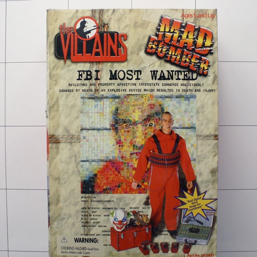 Mad Bomber, Villains, Puppe, Doll, 21,Century-Toys