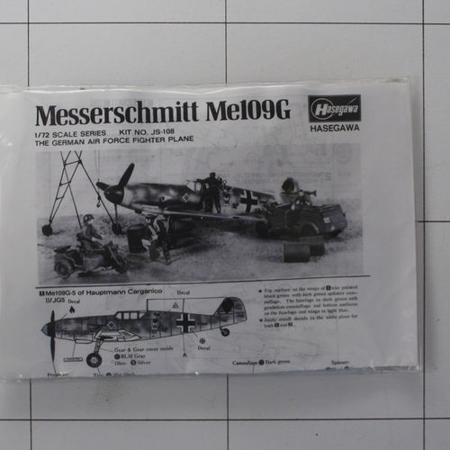 Me 109 G, Hasegawa 1:72, Plastik-Bausatz