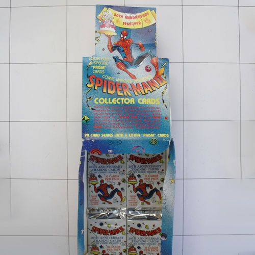 Spider-Man II, Collector Cards, 1992, Umkarton mit 4 Booster je 10 Karten