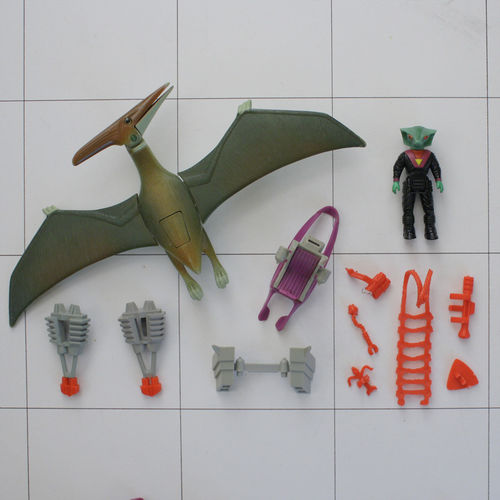 Pteranodon mit Rasp, Dino-Riders, Tyco Serie 1