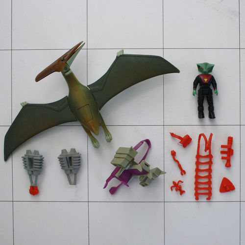 Pteranodon mit Rasp, Dino-Riders, Tyco Serie 1