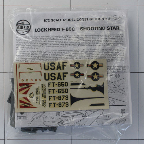 Shooting Star F80C, Airfix 1:72