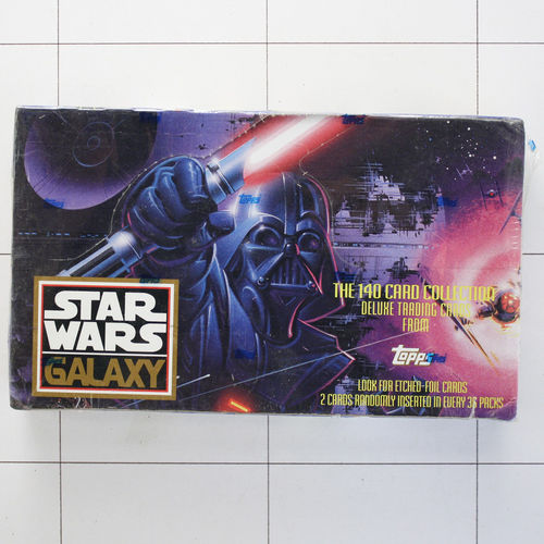 Star Wars Galaxy Serie 1, Collector Cards, 1993, 36 Booster mit 8 Karten, OVP