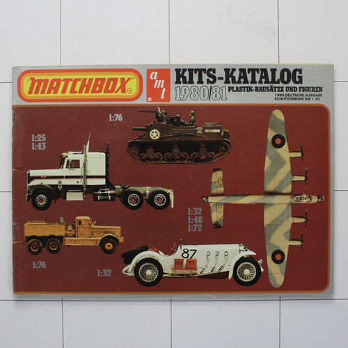 Matchbox Modellbau-Katalog 1980/81, mit AMT-Bausätzen