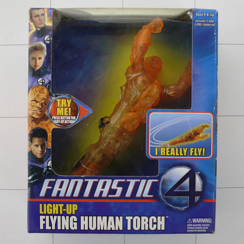 Flying Human Torch, Light-Up, Fantastic Four, ToyBiz