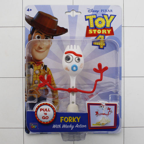 Forky, Toy Story 4, Disney, Thinkway, Pull´N Go-Figur