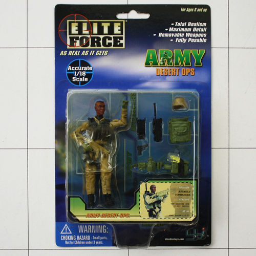 Assault Commander, Army Desert Ops, Elite Force, 1:18, Blue Box, Revell