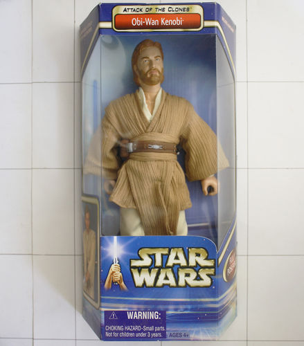 Obi-Wan Kenobi, Star Wars, Attack of  the Clones, 12 Zoll Actionfigur, Kenner