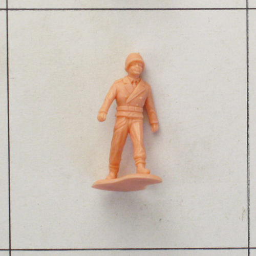 Offizier mit Stahlhelm, rosa, Serie 3, marschierende Soldaten, Heinerle