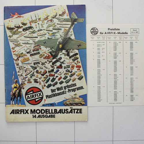 Airfix-Katalog 1977, Modellbausätze