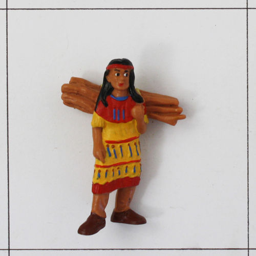 Indianerin mit Holzbündel, Wildwest, Sammelfigur, Bullyland