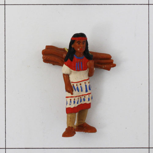 Indianerin mit Holzbündel, Variante, Wildwest, Sammelfigur, Bullyland