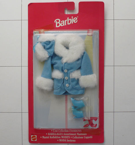 Mantel Kollection für  Barbie, hellblau,  Mattel 1997
