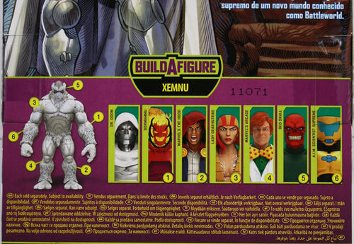 Alle 6 Figuren zum Bau von Xemnu, Super Villains, Legends Series, Marvel, Hasbro