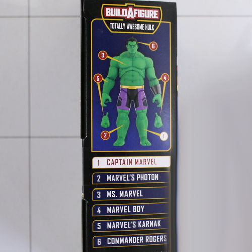 Alle 6 Figuren zum Bau von Totally Awesome Hulk, Legends Series, Marvel, Hasbro