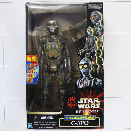C-3PO, Electronic Talking,  Star Wars, Episode 1, 12 Zoll Actionfigur, Hasbro