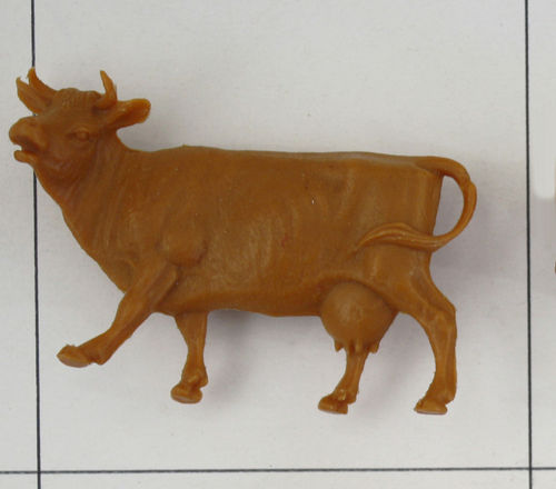 Kuh Kopf erhoben groß, hellbraun, ca 1:24, Bauernhof, Jean Höfler