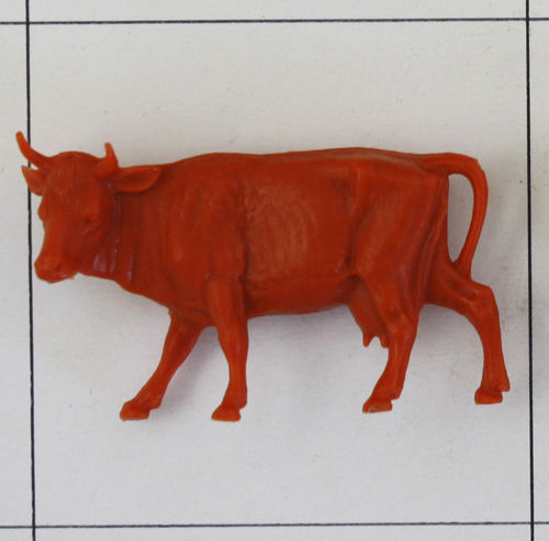 Kuh Kopf gerade, groß, rot, ca 1:24, Bauernhof, Jean Höfler